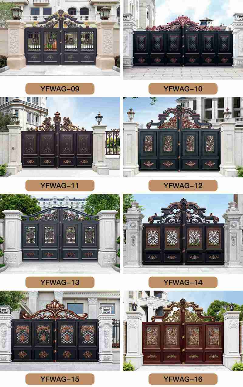 Casting ornamental parts High-Quality Customized Aluminum Fence Door Gate for Sale More Designs